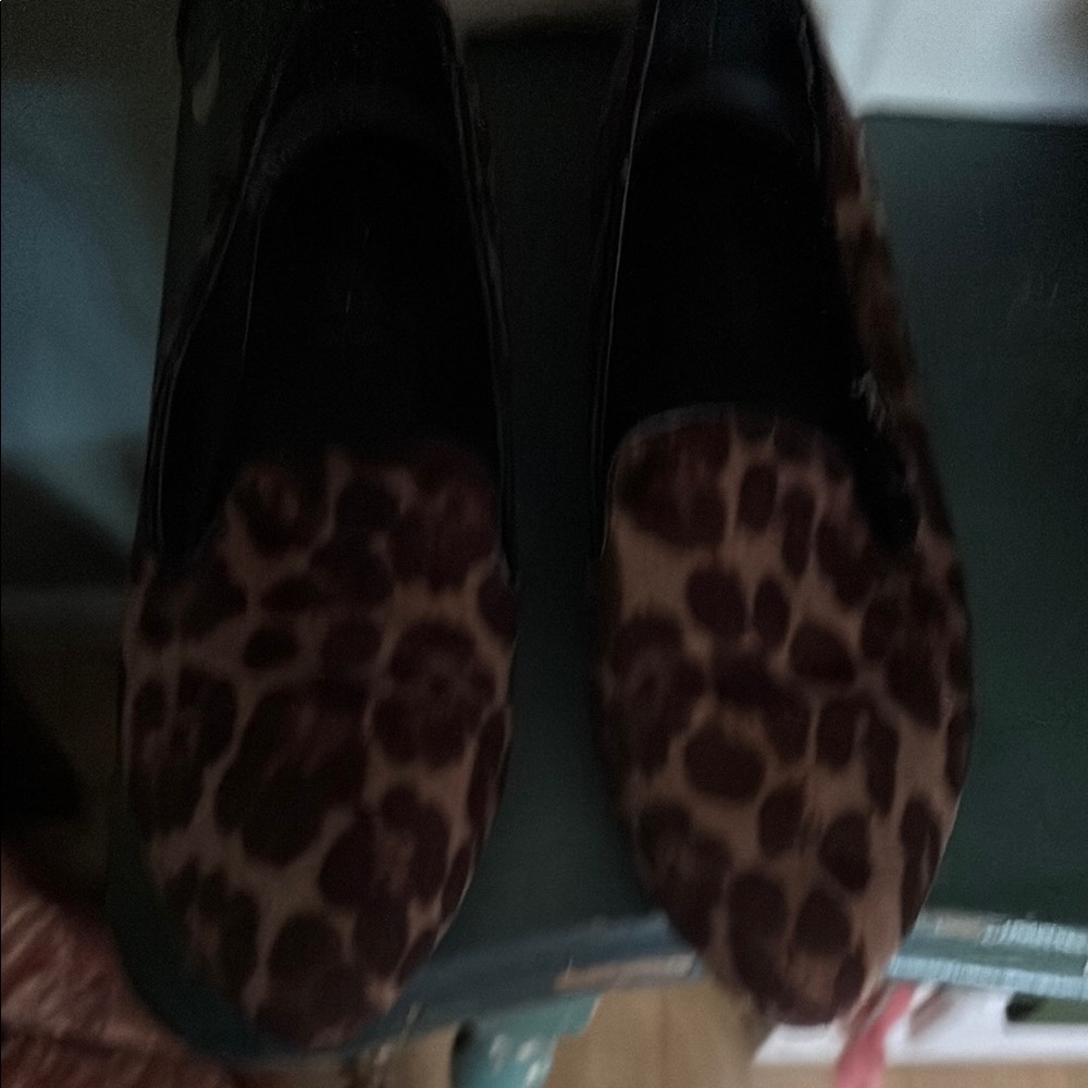 Leopard Print Loafers